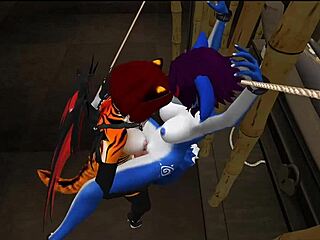 Blue Vixen Dominated with Intense Blowjob and Rough Fucking in Latex BDSM