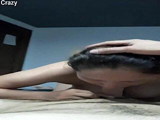 Venezuelan Wife Delivers Intense Oral Massage Experience with Passionate Enjoyment in Homemade Setting