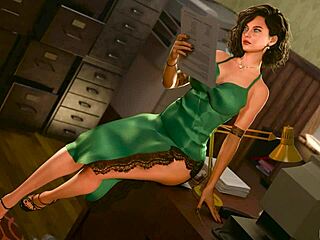 sexy brunette teases with big tits and wet pussy in hardcore roleplay session