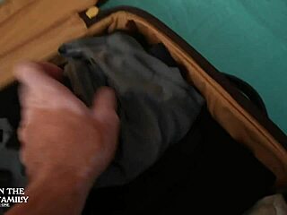 big ass milf makes him stay with handjob and blowjob in homemade scene, leading to mature cougar riding action