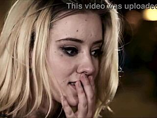 Blonde teen takes massive BBC deep in anal doggystyle during intense interracial session