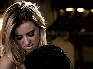 Blonde teen takes massive BBC deep in anal doggystyle during intense interracial session