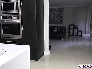 Casual-Narrative blonde teen rides hard in playful family competition with group fun