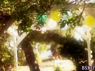 Oh man these teen babes are totally into licking shaved pussies together