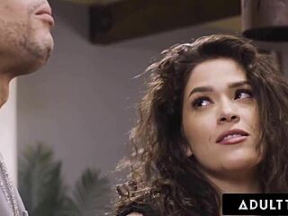 Desperate Victoria Voxxx Fucks Scrawny Roommate with Dildo for Intense Cum in Dorm Reality