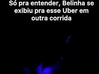 Seduziu o uber durante a live e ainda convenceu a deixar o marido filmar 😈