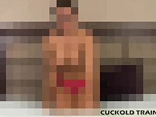 i make him swallow his cum after he fucks me as bbw femdom wife