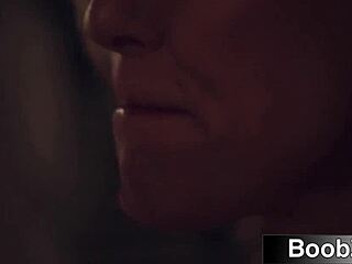 Hey, why does this fit perfect body blonde milf chase after that young college cock for sensual blowjob?