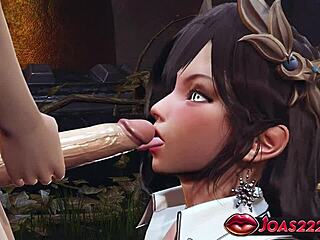 i love tifa's pierced nipples in 3d hentai tongue licking big dick handjob and titfuck cumshot