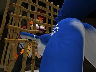 Blue Vixen Dominated with Intense Blowjob and Rough Fucking in Latex BDSM