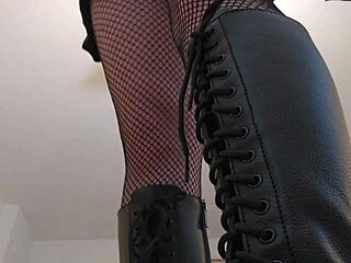 Suggestive-Neutral Chuymaury Explores Ball Kicking Dynamics with Domme Mommy in Tight Pantyhose