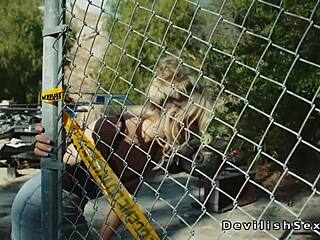 Busty Asian Beauty Suggests Sensual Ride on Big Cock Biker with Passionate Cowgirl and Rimjob in Warehouse