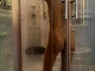 Hey, want to spy on this hot neighbor girl showering and then getting fucked hard by her boyfriend's big cock?