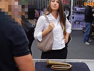 oh man, this big ass woman got drilled at the pawnshop