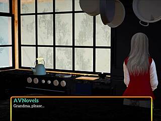 In this episode of my new family, the redhead with big tits rides a monster cock passionately.