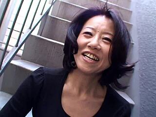 Asian Brunette Junko Sakashita Flashes Boobs on Street