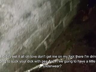 Wild Couple Unleashes Peeing and Intense Doggystyle Sex in Public Spot Behind Church