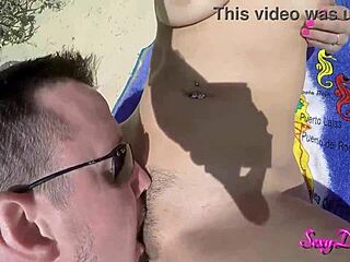 ride the waves of passion sexydeas beach pov doggystyle delight awaits you with wet pussy and cum on ass
