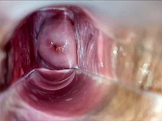 Hey, check out this pulsating orgasm deep inside a horny vagina during intense masturbation