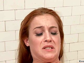 I dominated that lesbian milf coach, using anal toys on the bound redhead slave for intense fisting pleasure