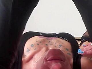 Narrative turn the water on for rough deepthroat gagging session