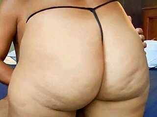 Curious big ass Latina milf bends over for intense doggystyle pounding from horny amateur brunette.