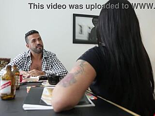 pretty brazilian babe rides me after seducing during study session