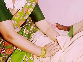 indian maid with big boobs gets dirty in bedroom fucking while talking filthy in telugu