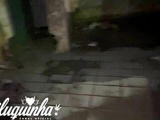 Casual outdoor anal fucking with squirting blonde in abandoned house.