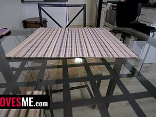 my petite friend enjoys surprises with a blindfold on during fun