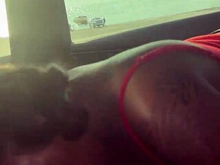 Man, sucking that big black cock sloppy by the lake feels so wild and wet!