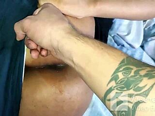 Resisting that big ass Cuban whore's tight hole for intense spanking and shaking