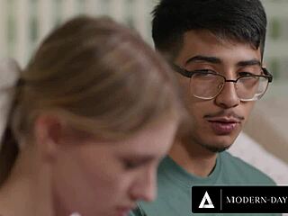 Modern-Day Sins - Popular Petite 18+ Virgin Cheerleader Melody Marks Loses Virginity To Nerd In Missionary And Doggystyle For A Bet