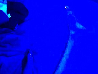 Blacklight ignites intense footjob fetish with toes and feet domination