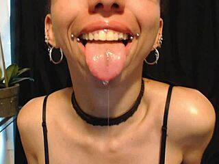 putting on nude colored lipstick and drooling all over it 💄