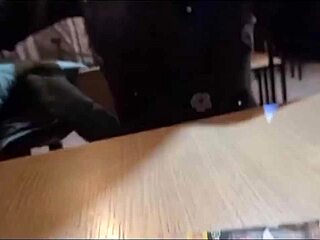 Made my friend climb stairs, saw her thong, then filled her room with cum after eating out—let's date again!