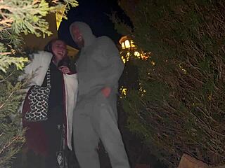 in this homemade vlog a young couple gets rough with public creampie and domination outdoors