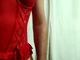 i love dressing up in my wifes corset and acting like a total prostitute while she showers for work