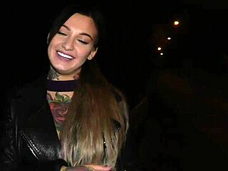 Public Agent Delivers Intense Night Time Encounter With Tattooed Horny Minx Ending In Facial