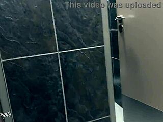 hey, this cute curvy babe is giving an epic blowjob in a public toilet after that sneaky handjob under the table at the restaurant