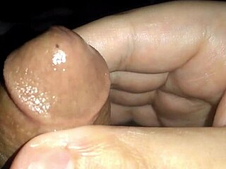 Hot latino solo glans massaging