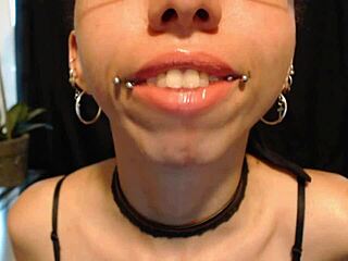 putting on nude colored lipstick and drooling all over it 💄