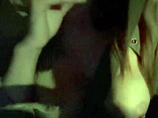 In a thrilling night car ride, Italian MILF Artemisia Love flashes her big tits and plays with nipples while smoking fetish-style