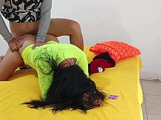 curvy latina with big natural tits craves huge cock domination in homemade roleplay. she teases neighbors with ass shaking for intense pounding.