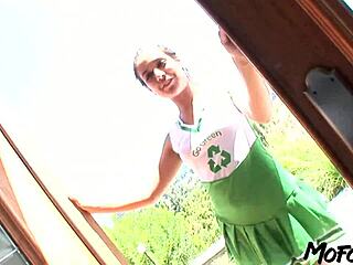 mofozo com gives 18 year old activist a facial with deepthroat and sloppy oral