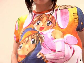 Perfect brunette strips naked on bed showing boobs in various outfits