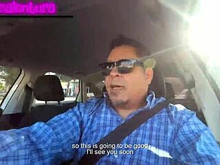 diabla's casting turns wild! from car to couch with passionate latina creampie and outdoor kissing!