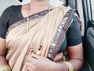 indian call girl engages in car encounter with dirty talk