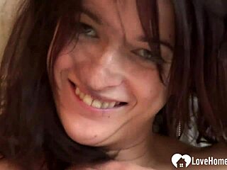 Aroused girlfriend masturbates