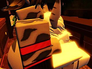 Hey, check out this shark girl totally pleasuring herself in a wild furry session!